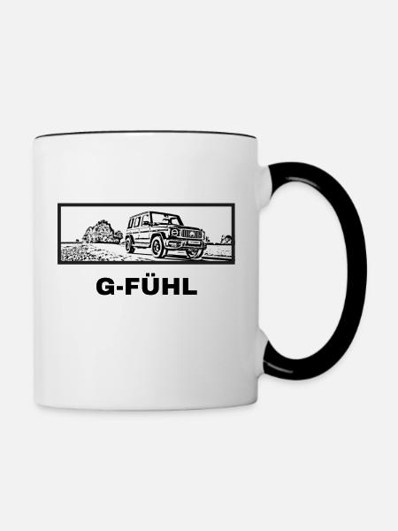 G-Fühl - Tasse zweifarbig - Weiß/Schwarz