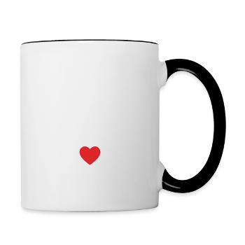Je vais être tante - future tante - Mug contrasté - blanc/noir - Droite