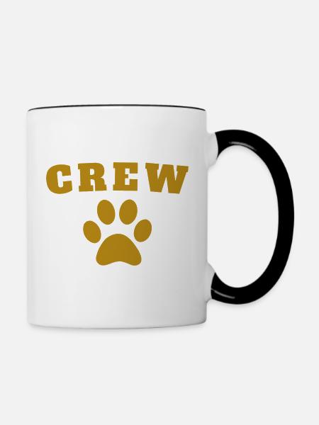 Crew Dog - Tasse zweifarbig - Weiß/Schwarz