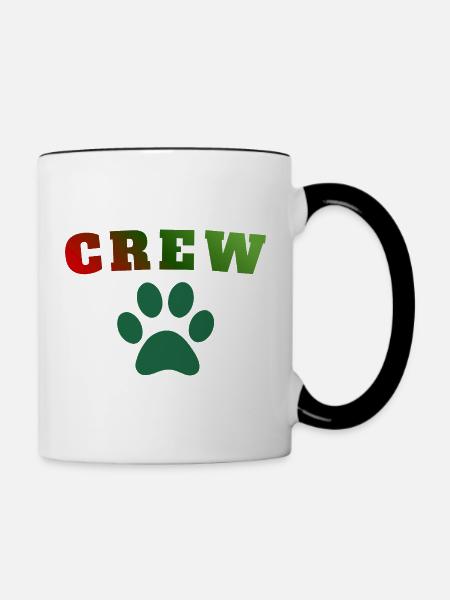 Crew Dog - Tasse zweifarbig - Weiß/Schwarz