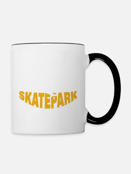 SKATEPARK - Tasse zweifarbig - Weiß/Schwarz