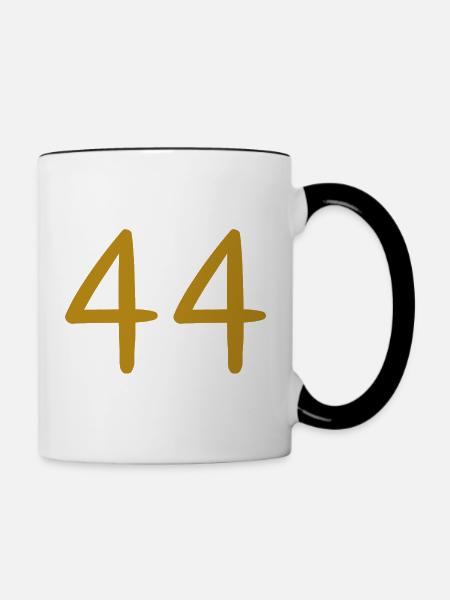44 - Tasse zweifarbig - Weiß/Schwarz