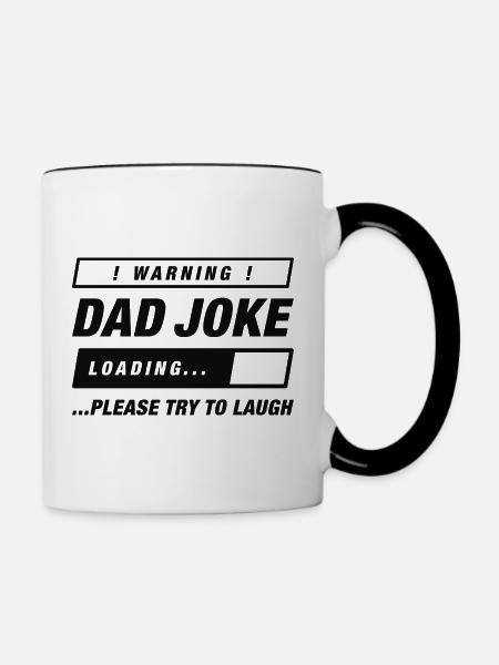 Papa Witz Laden - Tasse zweifarbig - Weiß/Schwarz