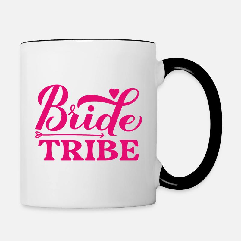 Bride Tribe - Contrasting Mug - white/black