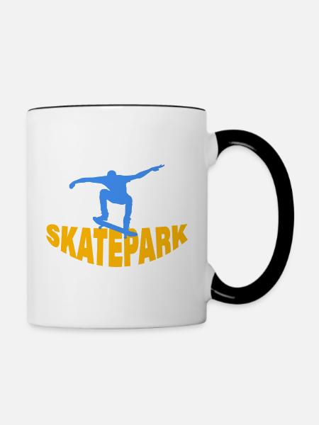 SKATEPARK - Tasse zweifarbig - Weiß/Schwarz