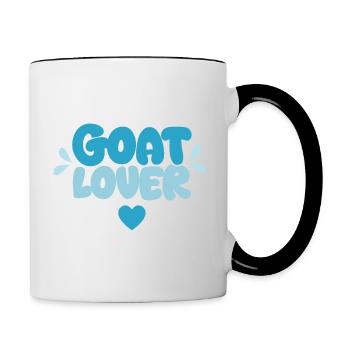 Goat Lover - Contrasting Mug - white/black - Right