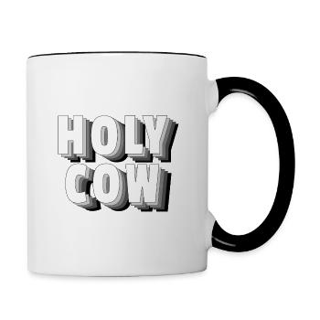 Holy Cow - - Contrasting Mug - white/black - Right