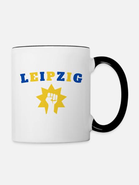 Leipzig - Tasse zweifarbig - Weiß/Schwarz