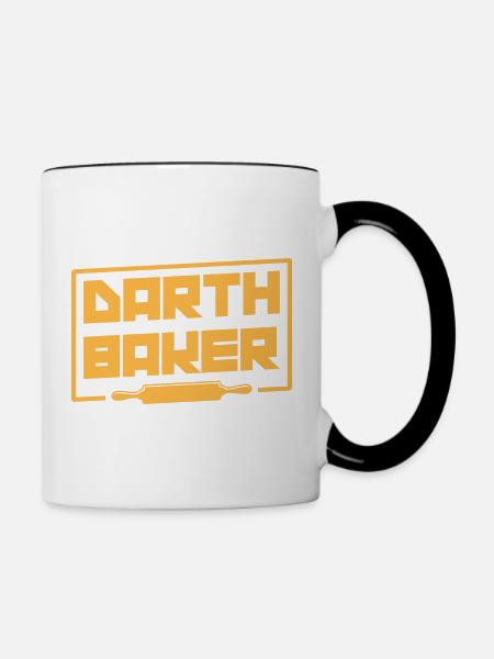 Bäcker Geschenke- Bäcker Tshirt - Tasse zweifarbig - Weiß/Schwarz