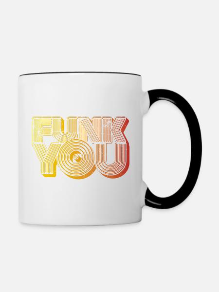 Funk You - Tasse zweifarbig - Weiß/Schwarz