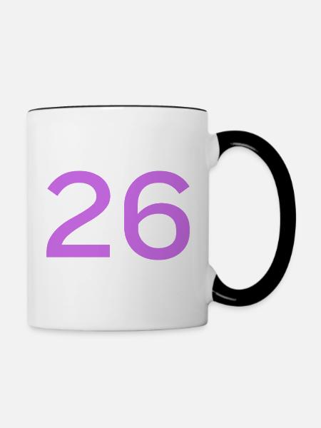 26 - Tasse zweifarbig - Weiß/Schwarz