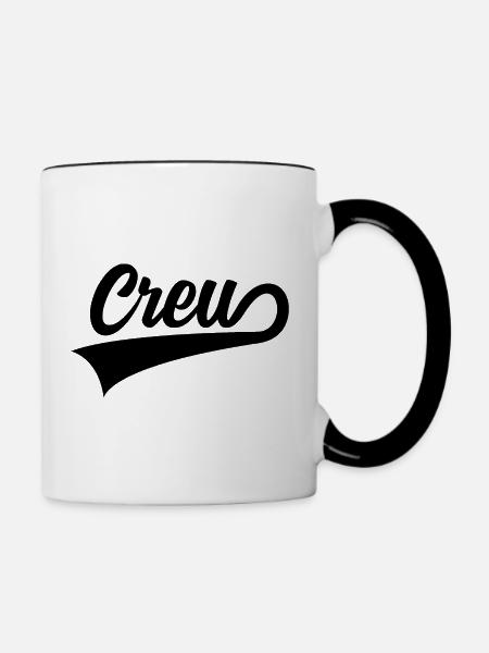 CREW BOOT - Tasse zweifarbig - Weiß/Schwarz