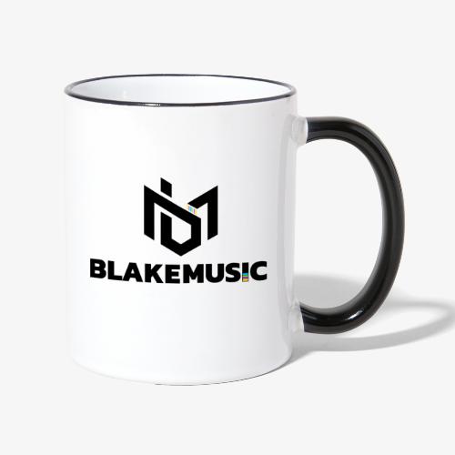 blAkeMusic Logo Black - Kubek dwukolorowy
