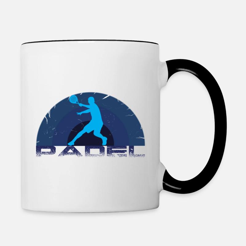 Padel - Mug contrasté - blanc/noir