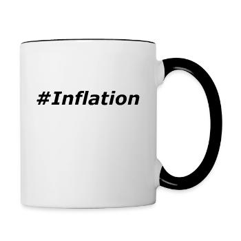 Inflation - Tasse zweifarbig - Weiß/Schwarz - Rechts