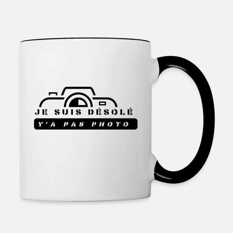 Y'a pas photo - Mug contrasté - blanc/noir
