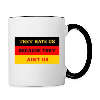 Drapeau de l’Allemagne Allemagne allemande - Mug contrasté - blanc/noir - Droite