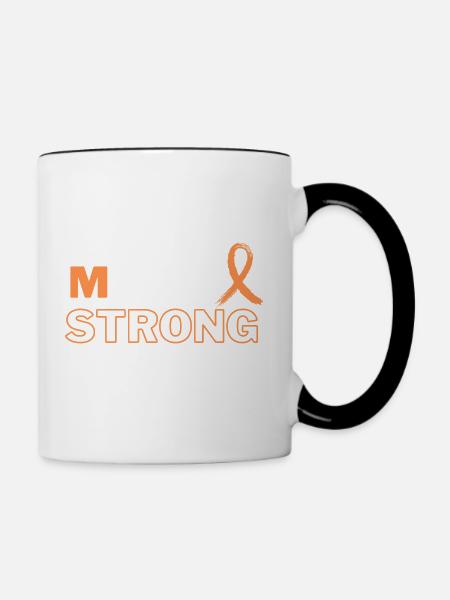 Multiple Sklerose Starke MS-Krieger-Bewusstsein - Tasse zweifarbig - Weiß/Schwarz