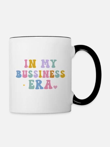 In meiner Geschäfts-Ära Unternehmer - Tasse zweifarbig - Weiß/Schwarz