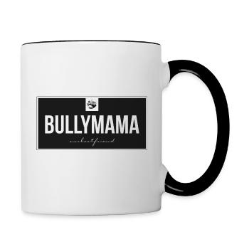 Bully-Mama - Tasse zweifarbig - Weiß/Schwarz - Rechts