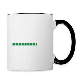 Oma loading - Tasse zweifarbig - Weiß/Schwarz - Rechts