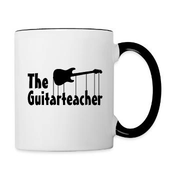 The Guitar Teacher - Contrasting Mug - white/black - Right