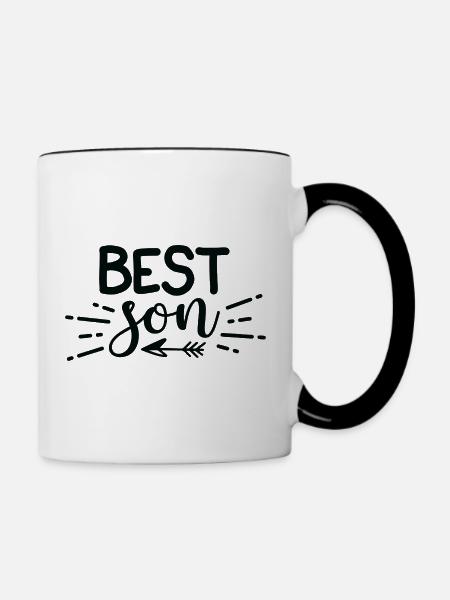 Best Son - Tasse zweifarbig - Weiß/Schwarz