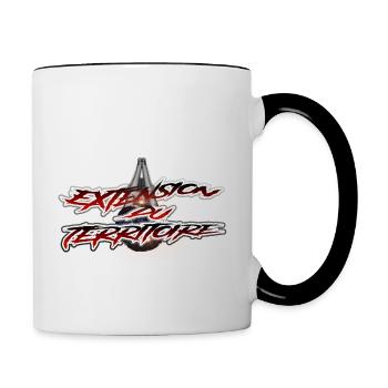 Extension du territoire - ryoiki - Mug contrasté - blanc/noir - Droite