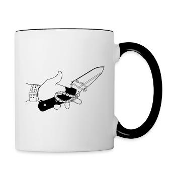 Survival-ready - Contrasting Mug - white/black - Right