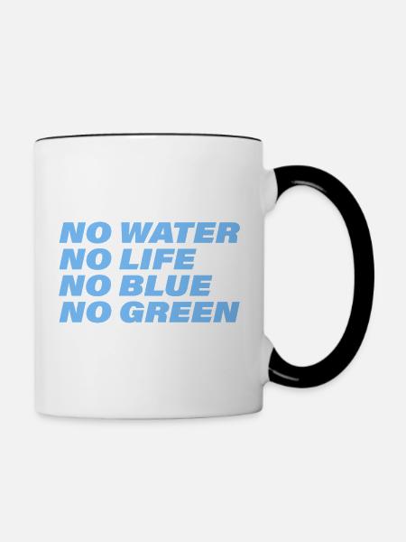 WATER - Tasse zweifarbig - Weiß/Schwarz