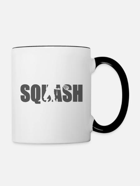 Squash - Tasse zweifarbig - Weiß/Schwarz