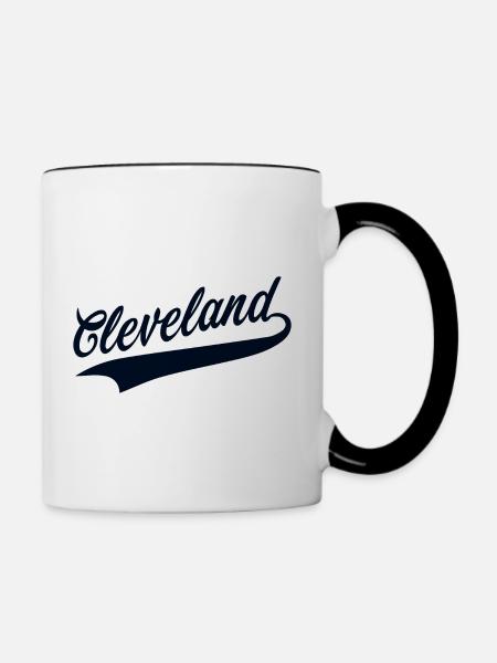 Cleveland - Tasse zweifarbig - Weiß/Schwarz
