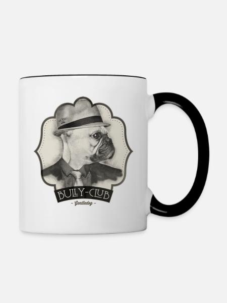 Bully-Club - Tasse zweifarbig - Weiß/Schwarz