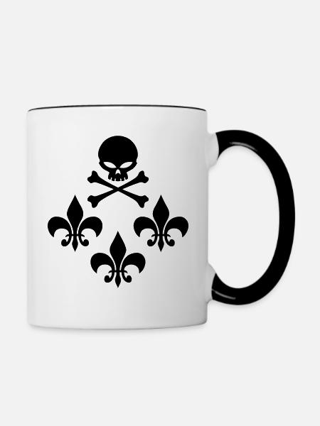 skull_lys - Mug contrasté - blanc/noir