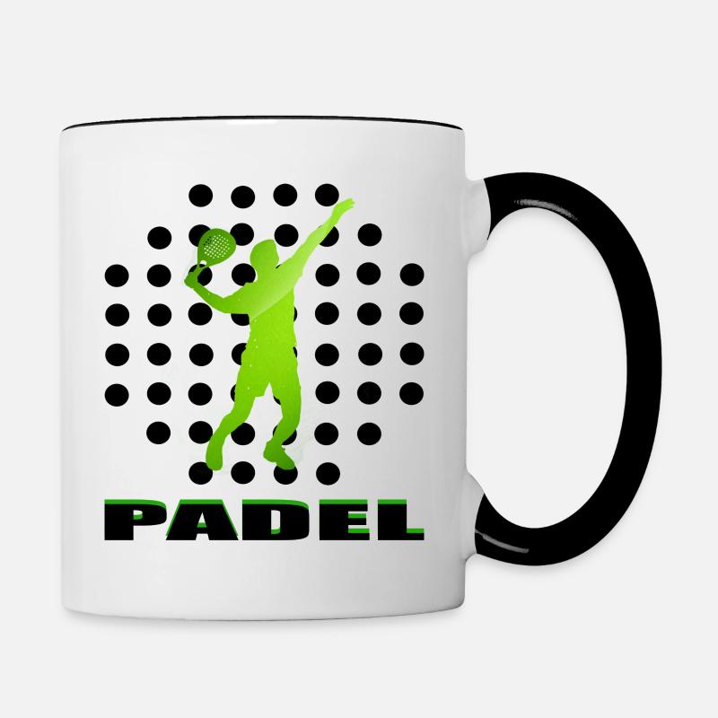 Padel - Mug contrasté - blanc/noir