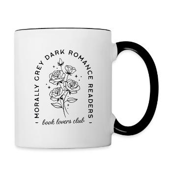 Dunkle Liebesromane Ästhetik - Tasse zweifarbig - Weiß/Schwarz - Rechts