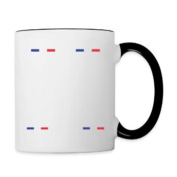 La Légende Prend Sa Retraite 2025 Cadeau - Mug contrasté - blanc/noir - Droite