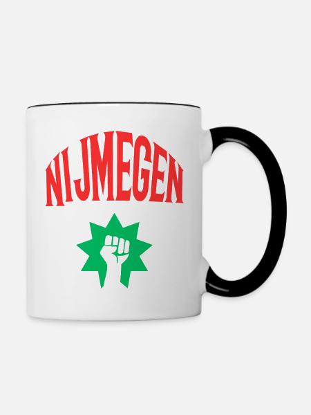 Nijmegen - Tasse zweifarbig - Weiß/Schwarz