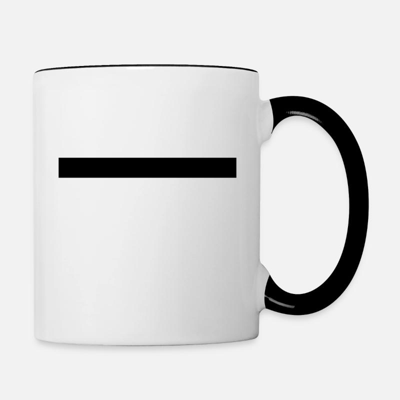 Black bar Simple + Beautiful! - Contrasting Mug - white/black
