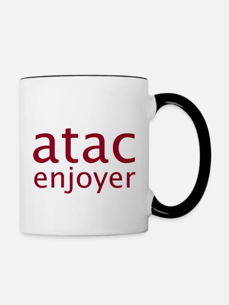 ATAC Enjoyer - Tasse zweifarbig - Weiß/Schwarz