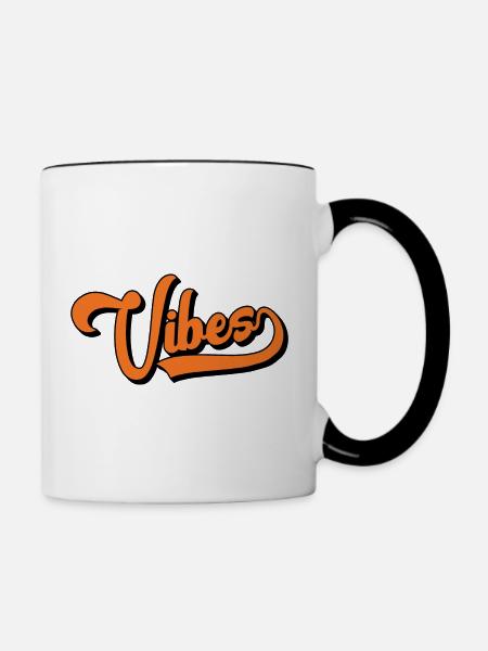 Vibes - Tasse zweifarbig - Weiß/Schwarz
