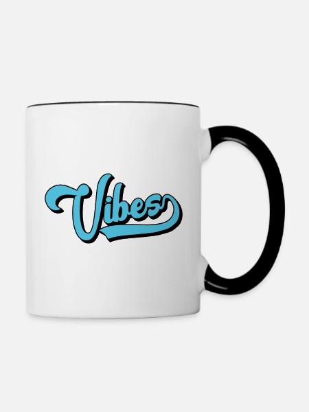 Vibes - Tasse zweifarbig - Weiß/Schwarz