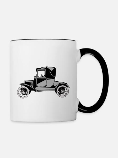 Tin Lizzie - Tasse zweifarbig - Weiß/Schwarz