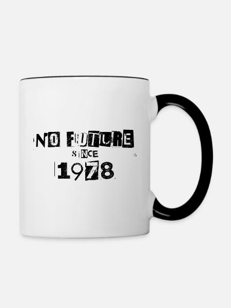No Future 78 - Tasse zweifarbig - Weiß/Schwarz