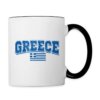Greece - Contrasting Mug - white/black - Right