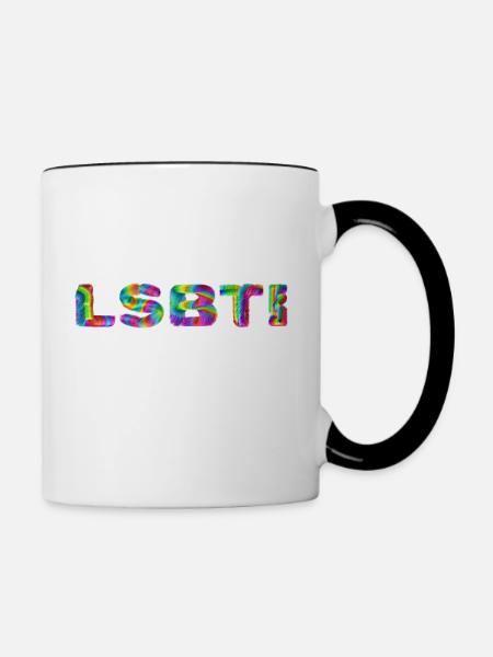LSBTI - Tasse zweifarbig - Weiß/Schwarz