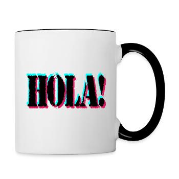 Hello - Contrasting Mug - white/black - Right