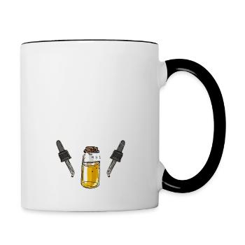 Changer le monde une goutte à la fois Essential Oi - Mug contrasté - blanc/noir - Droite