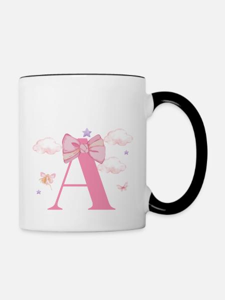 Brief an Pink Clouds - Tasse zweifarbig - Weiß/Schwarz