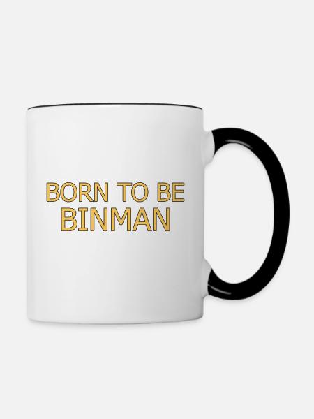 Binman Born To Be - Tasse zweifarbig - Weiß/Schwarz